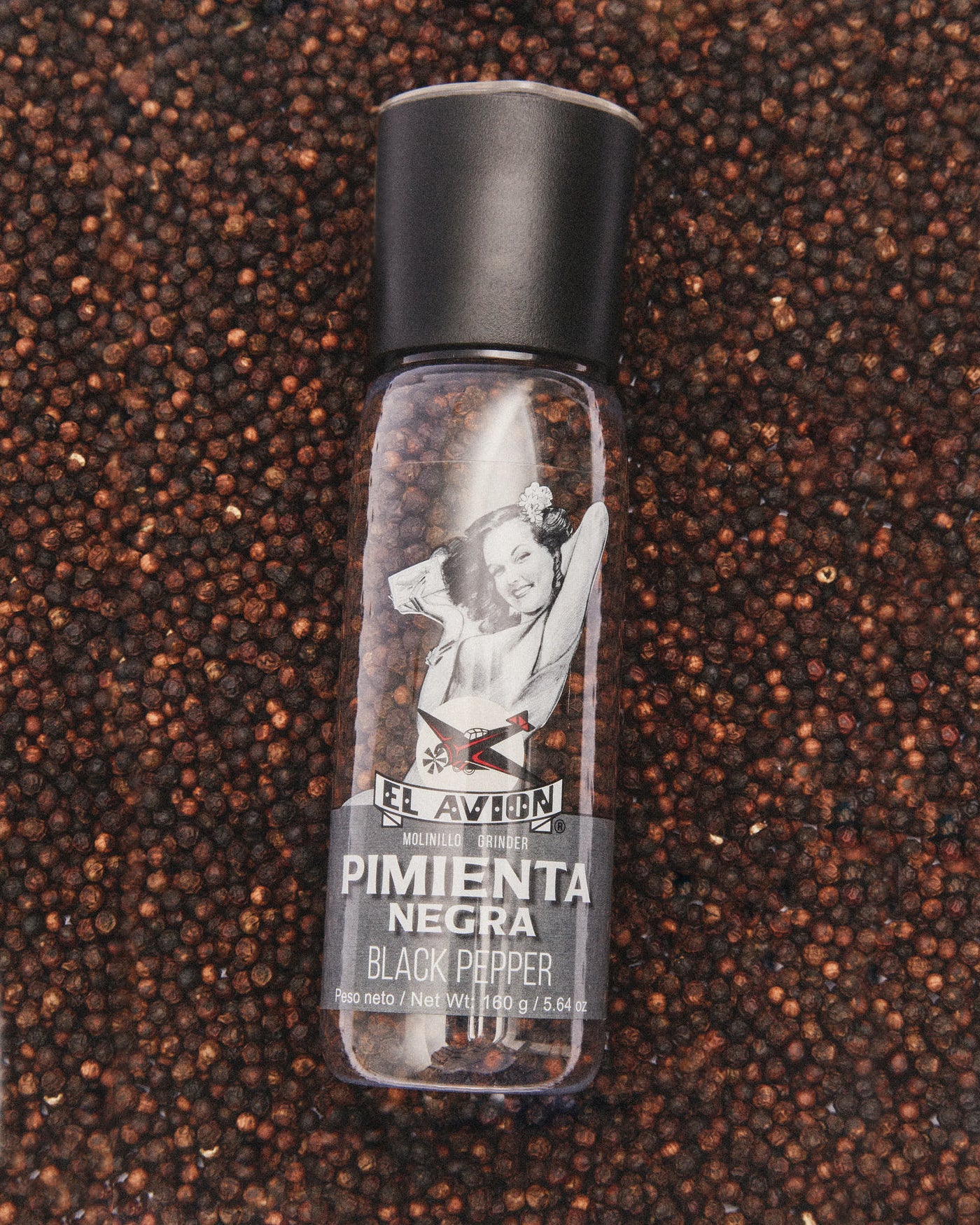 XXL Black Pepper Grinder 100% natural grain